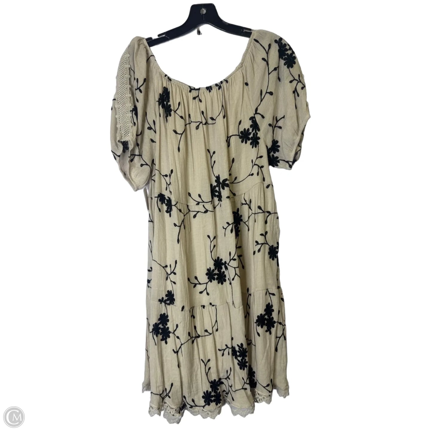 Dress Casual Short By Clothes Mentor In Taupe, Size: 2x