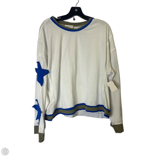 Top Long Sleeve By Clothes Mentor In White, Size: Xl