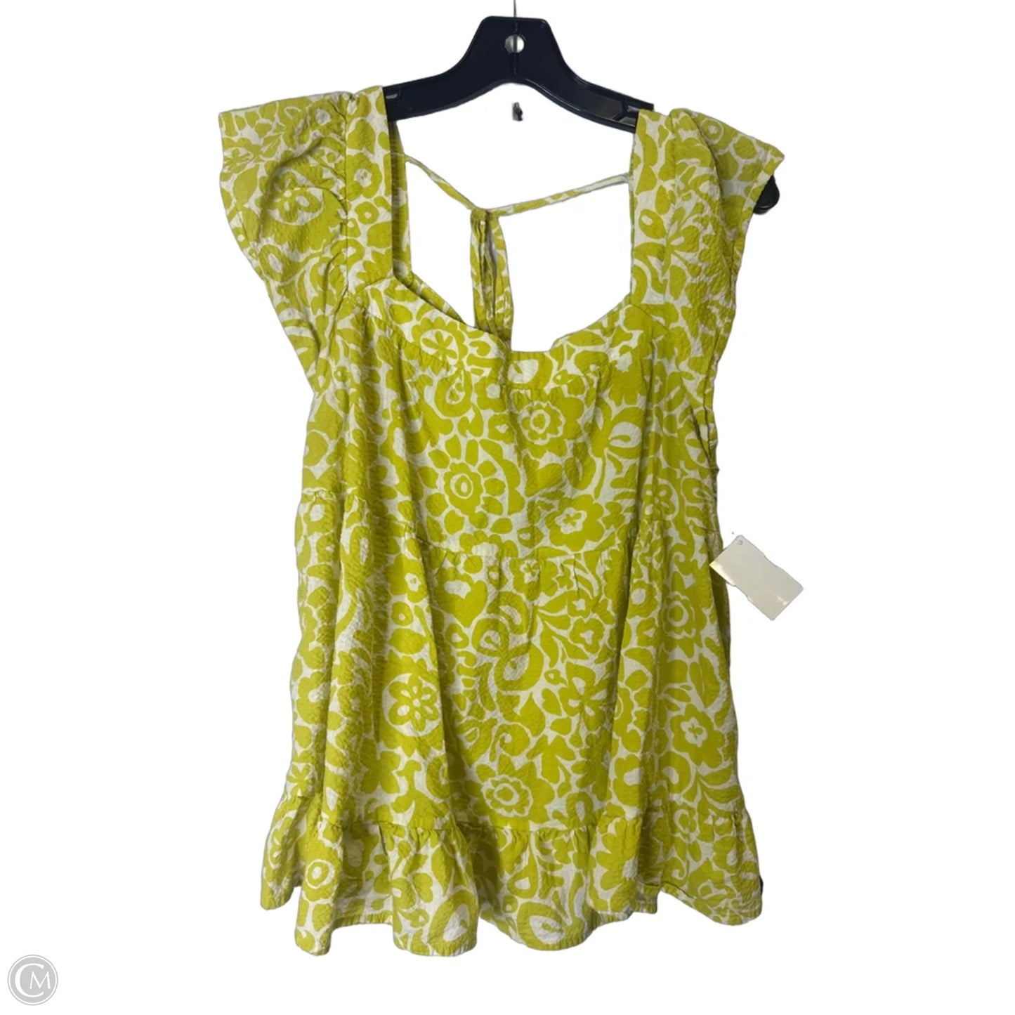 Top Short Sleeve By Ces Femme In Green, Size: L