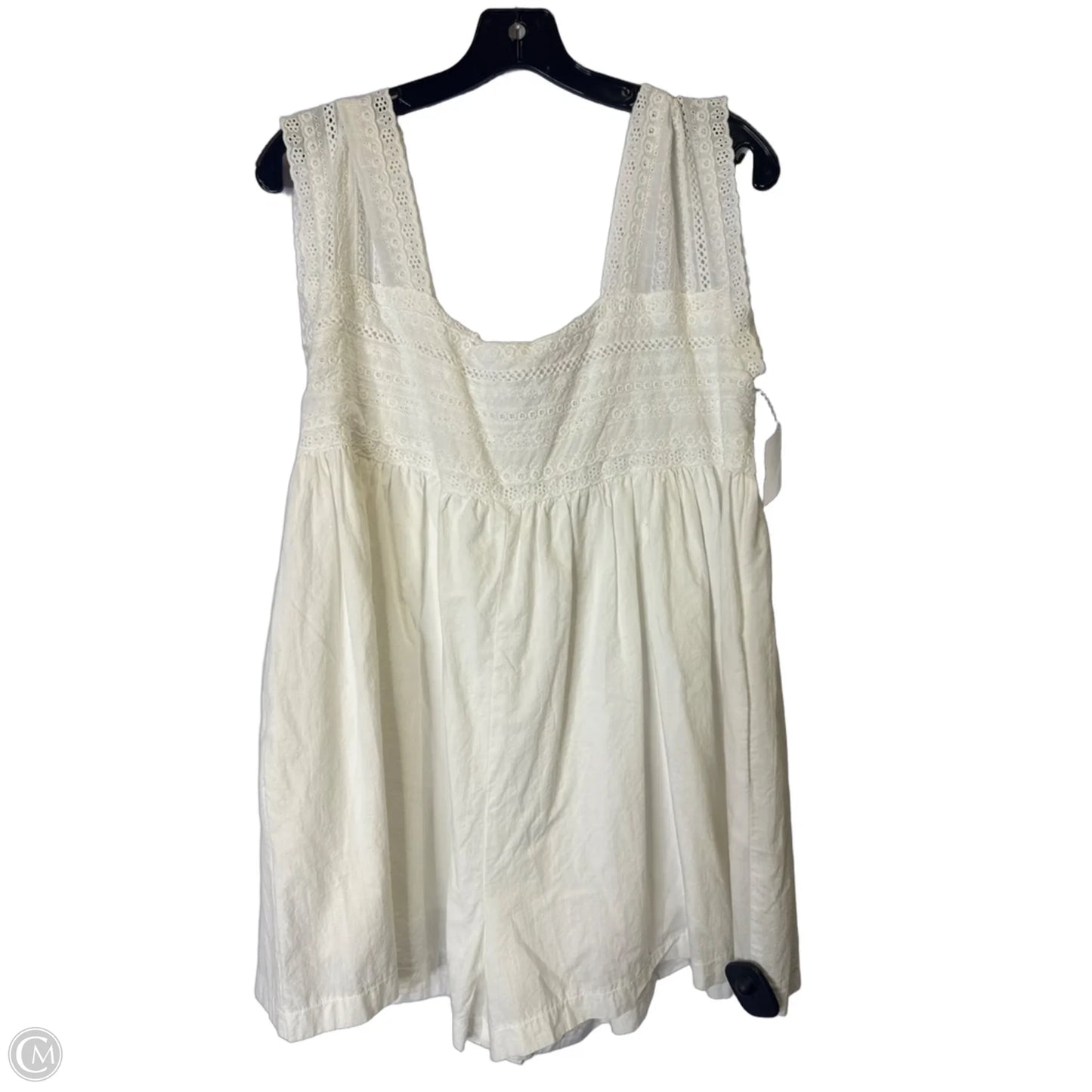 Romper By Mable In White, Size: L
