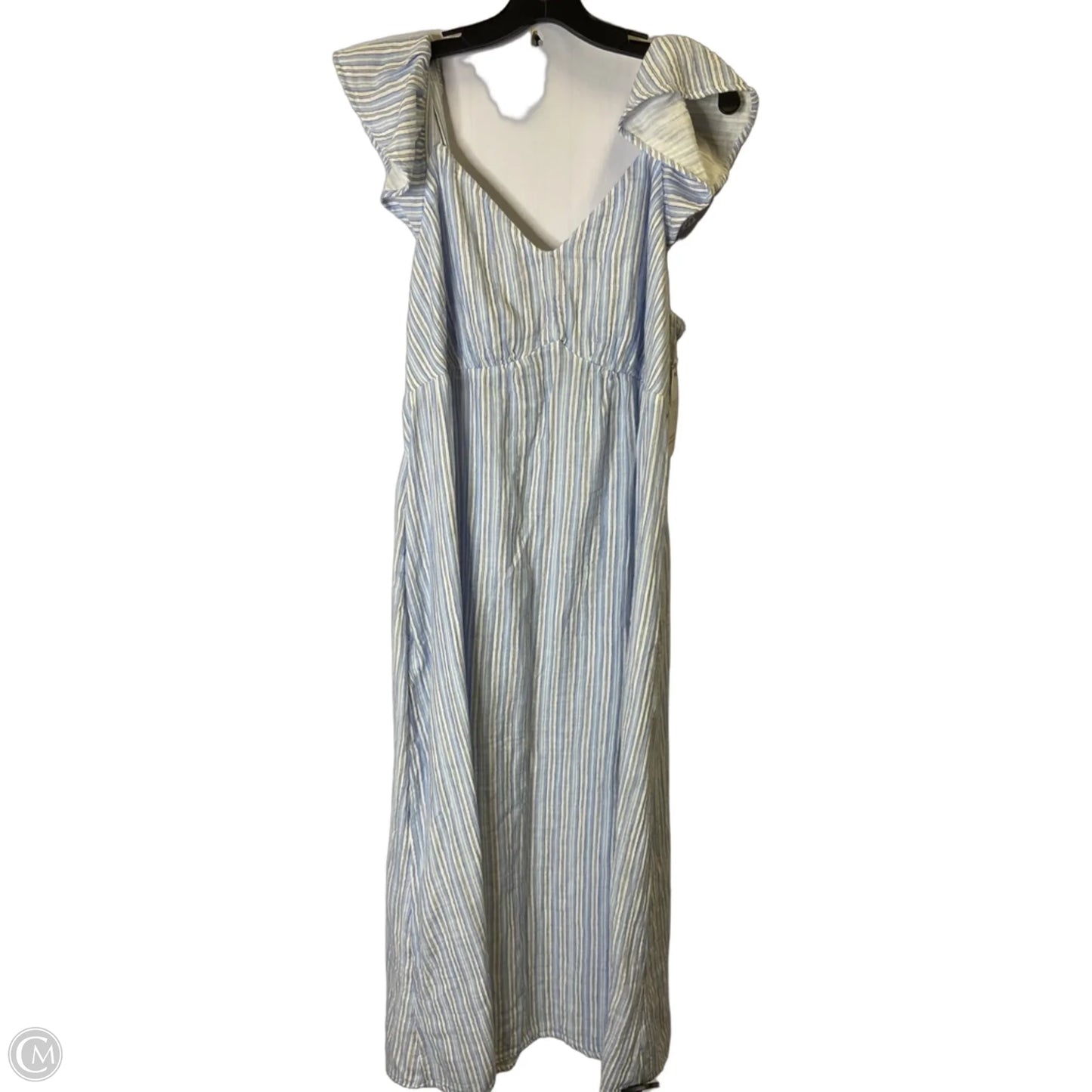 Dress Casual Midi By Time And Tru In Blue, Size: L