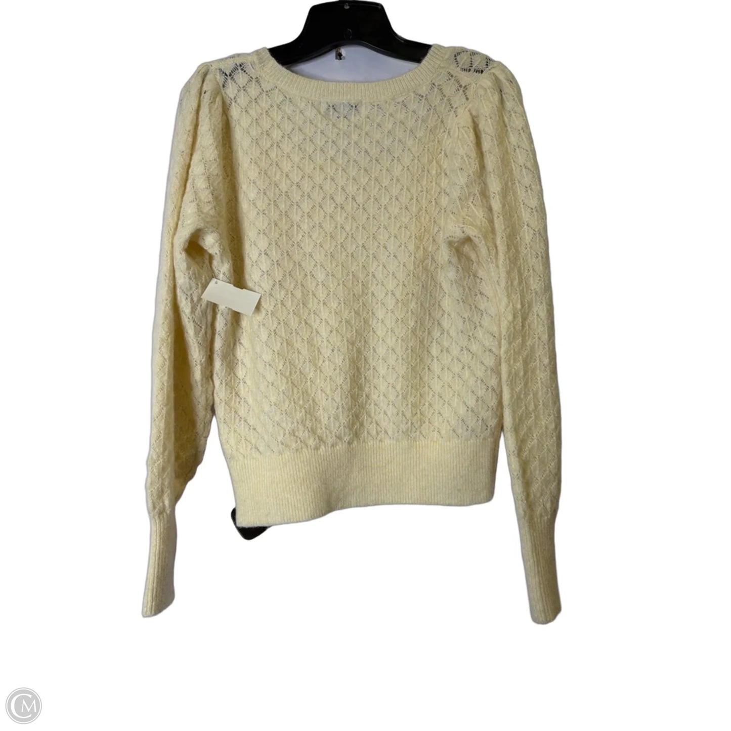 Top Long Sleeve By Old Navy In Cream, Size: S
