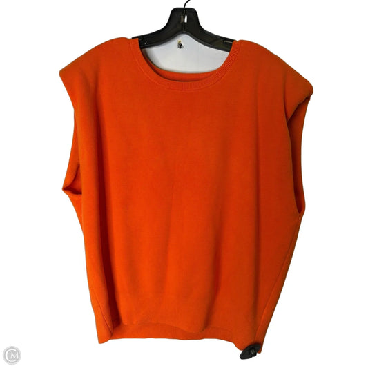 Vest Sweater By Express In Orange, Size: Xl