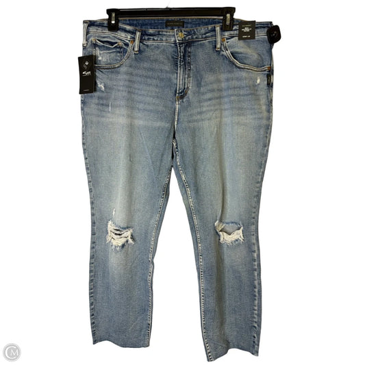 Jeans Straight By Clothes Mentor In Blue Denim, Size: 18