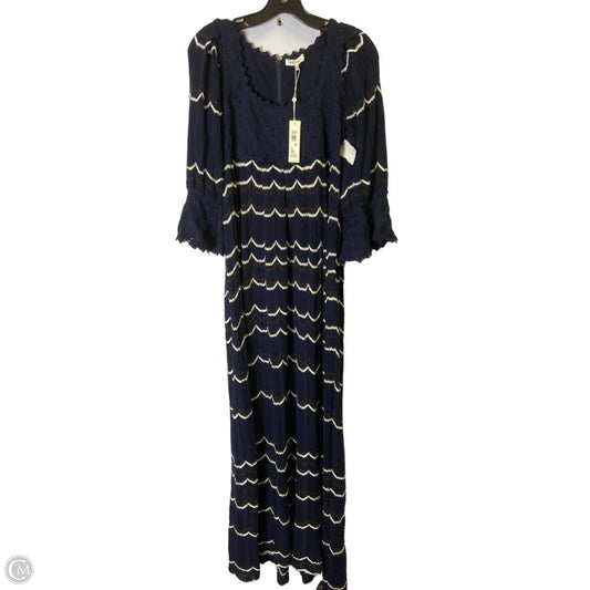 Dress Casual Maxi By Rebecca Taylor In Navy, Size: M