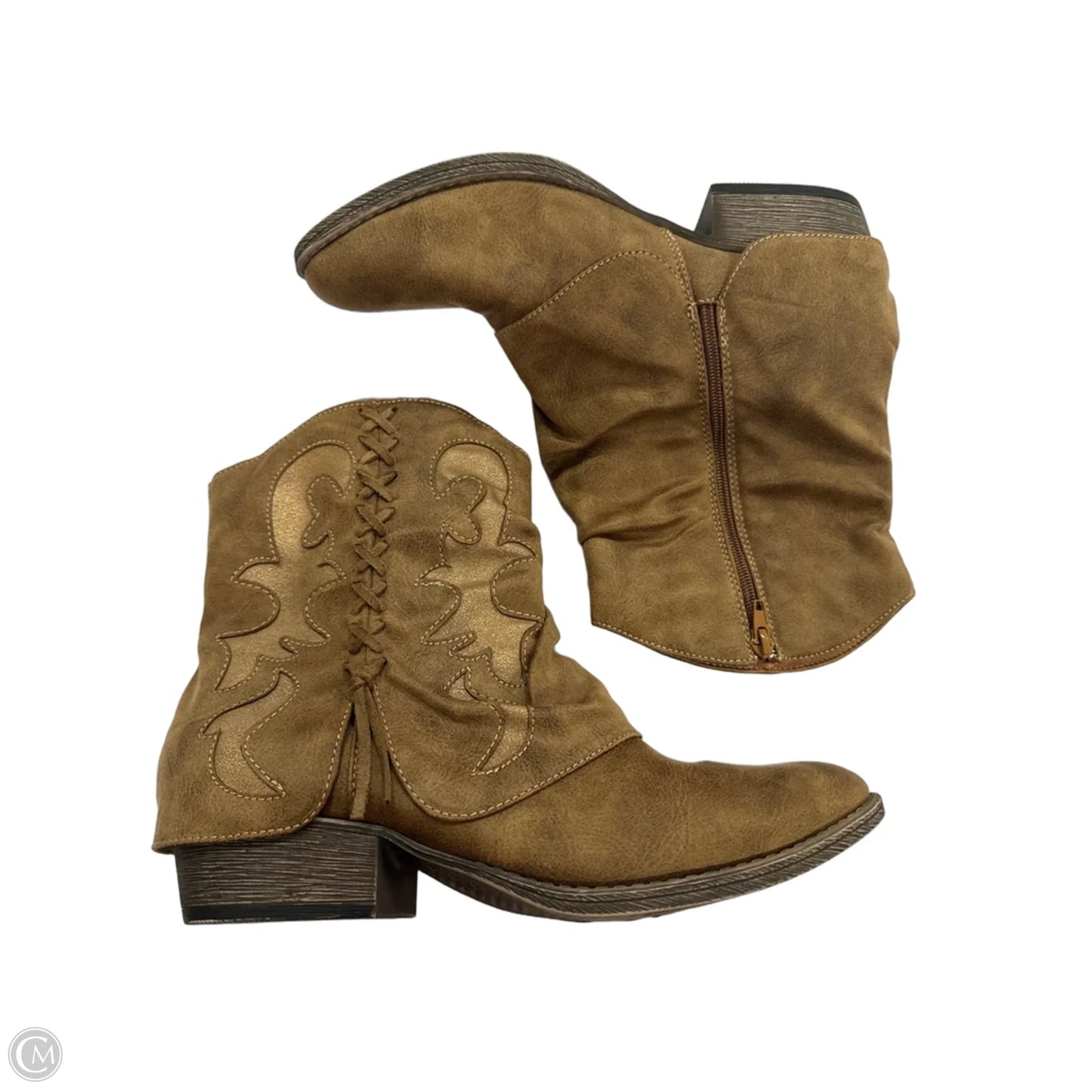 Boots Western By Very G In Brown, Size: 11