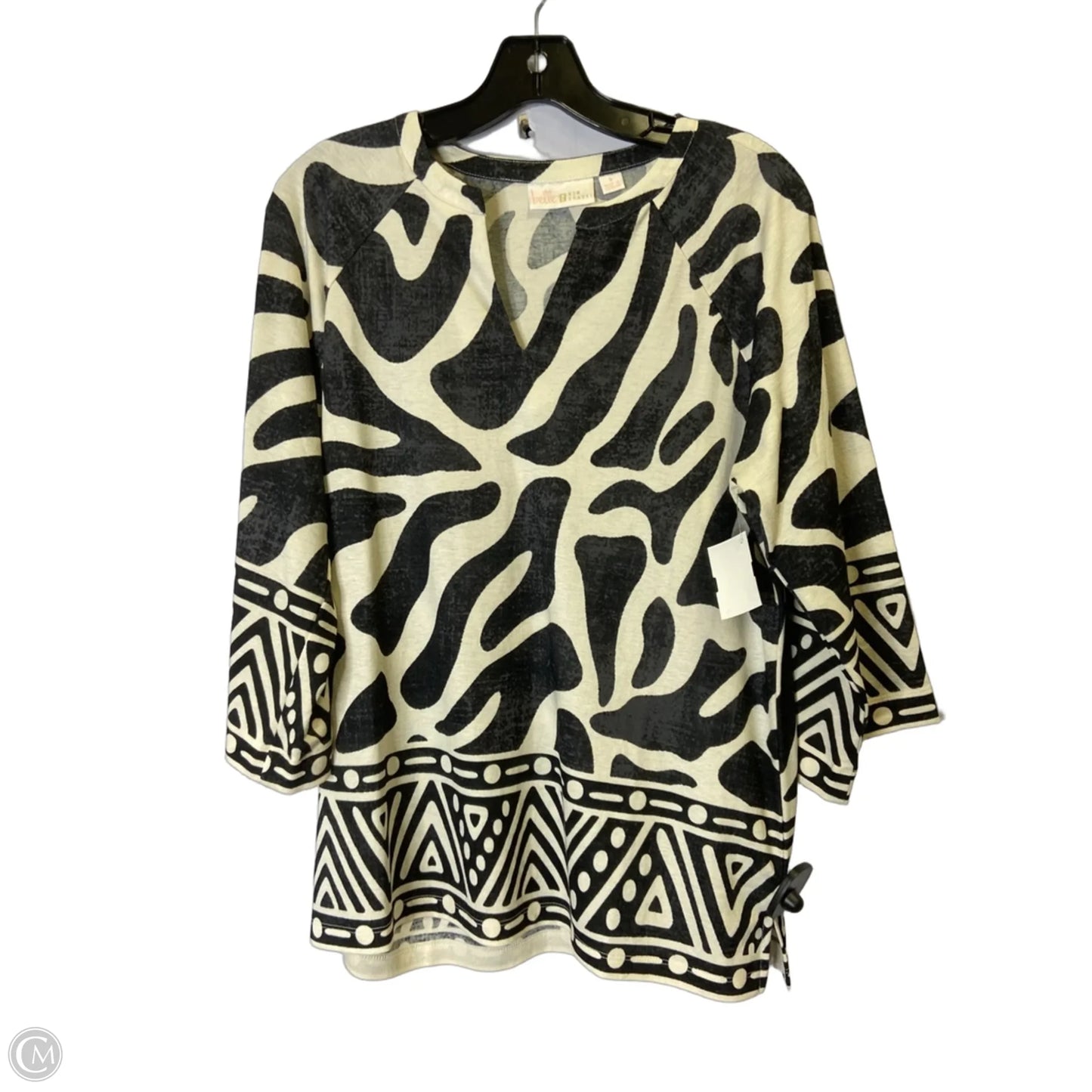 Top Long Sleeve By Belle By Kim Gravel In Black, Size: S