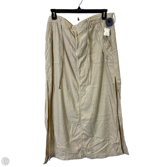 Skirt Maxi By American Eagle In Cream, Size: 18