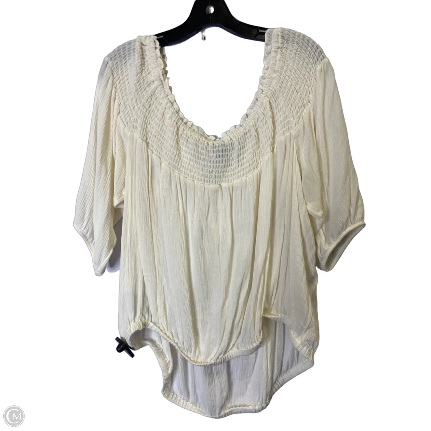 Top Short Sleeve By Torrid In Cream, Size: 2x