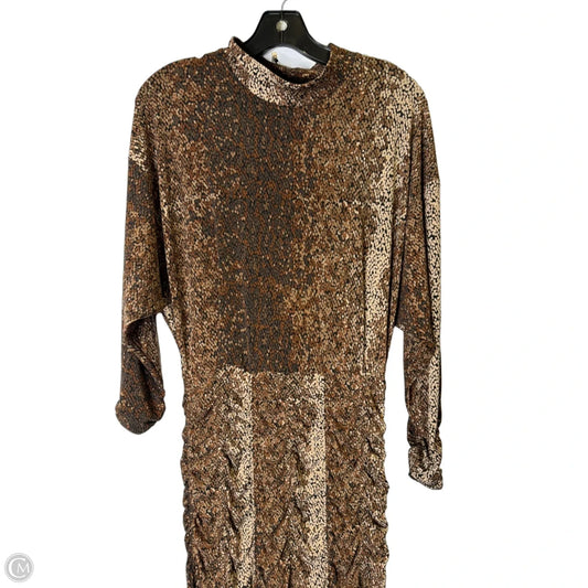 Dress Casual Maxi By H&m In Brown, Size: M