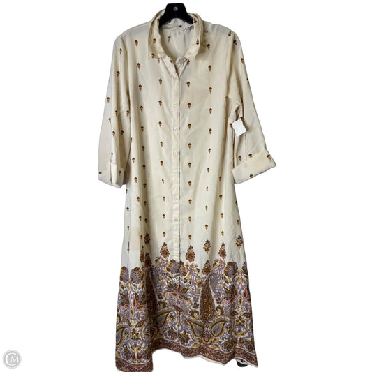 Dress Casual Maxi By Sincerely Jules In Cream, Size: Xl