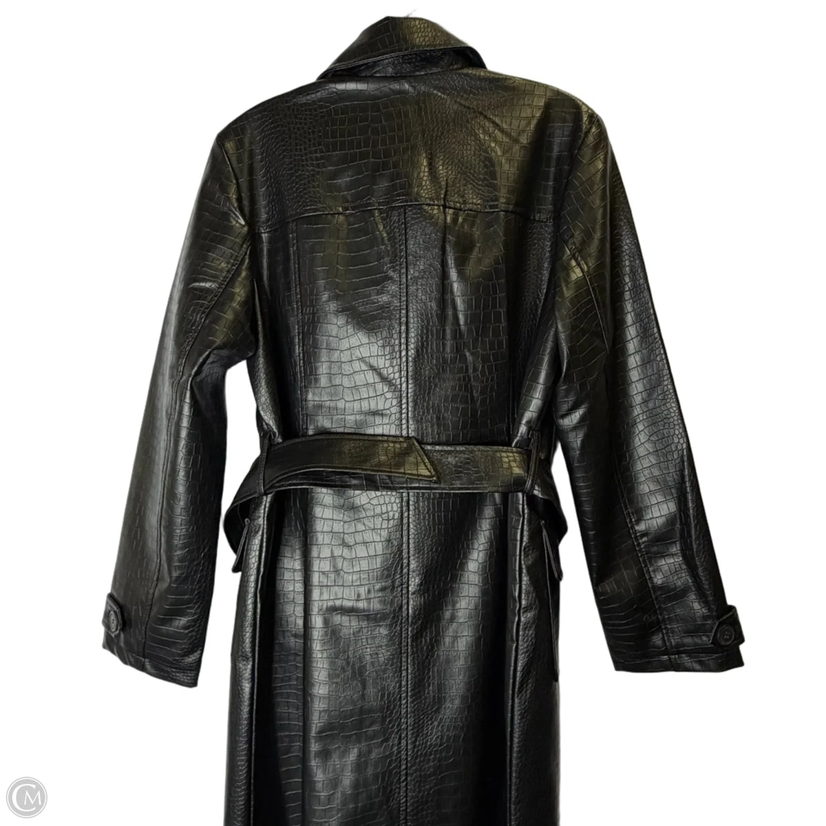 Coat Trench Coat By Cmc In Black, Size: S