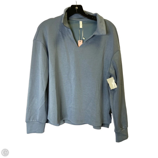 Sweatshirt Collar By Clothes Mentor In Blue, Size: L