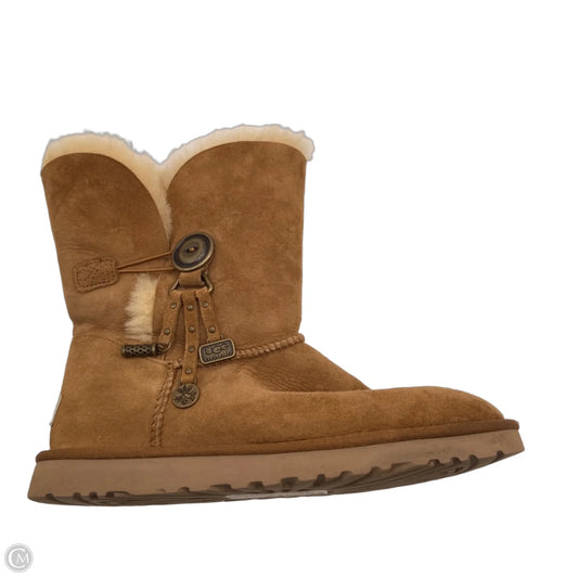 Boots Designer By Ugg In Brown, Size: 10