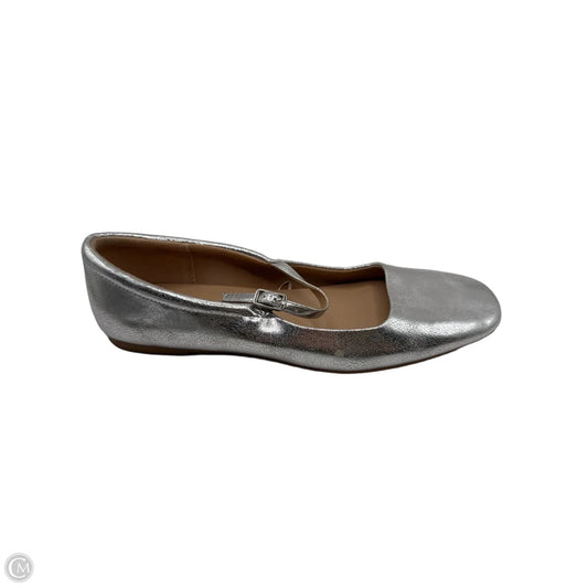 Shoes Flats By Wild Fable In Silver, Size: 10