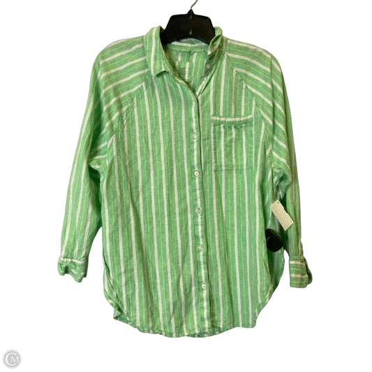Top Long Sleeve By Aerie In Green, Size: Xxs