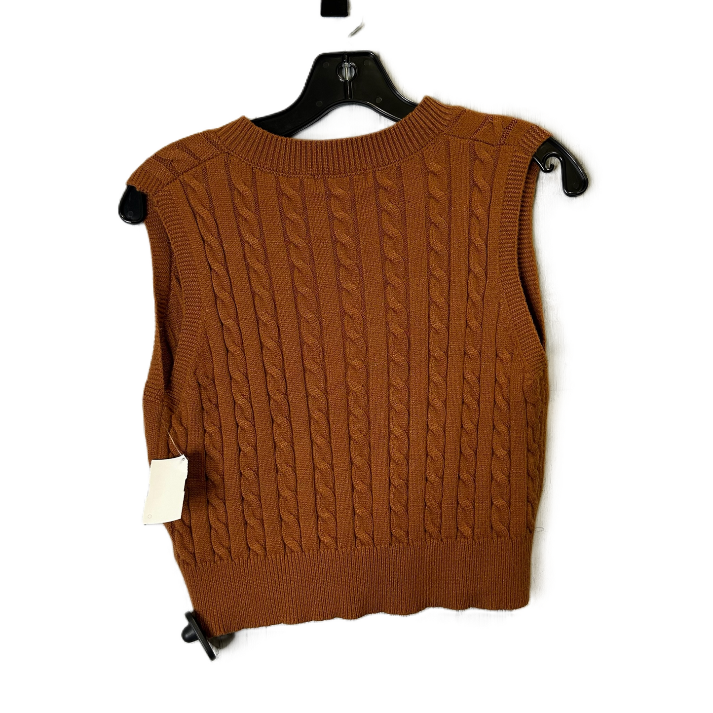 Vest Sweater By Shein In Brown, Size: M