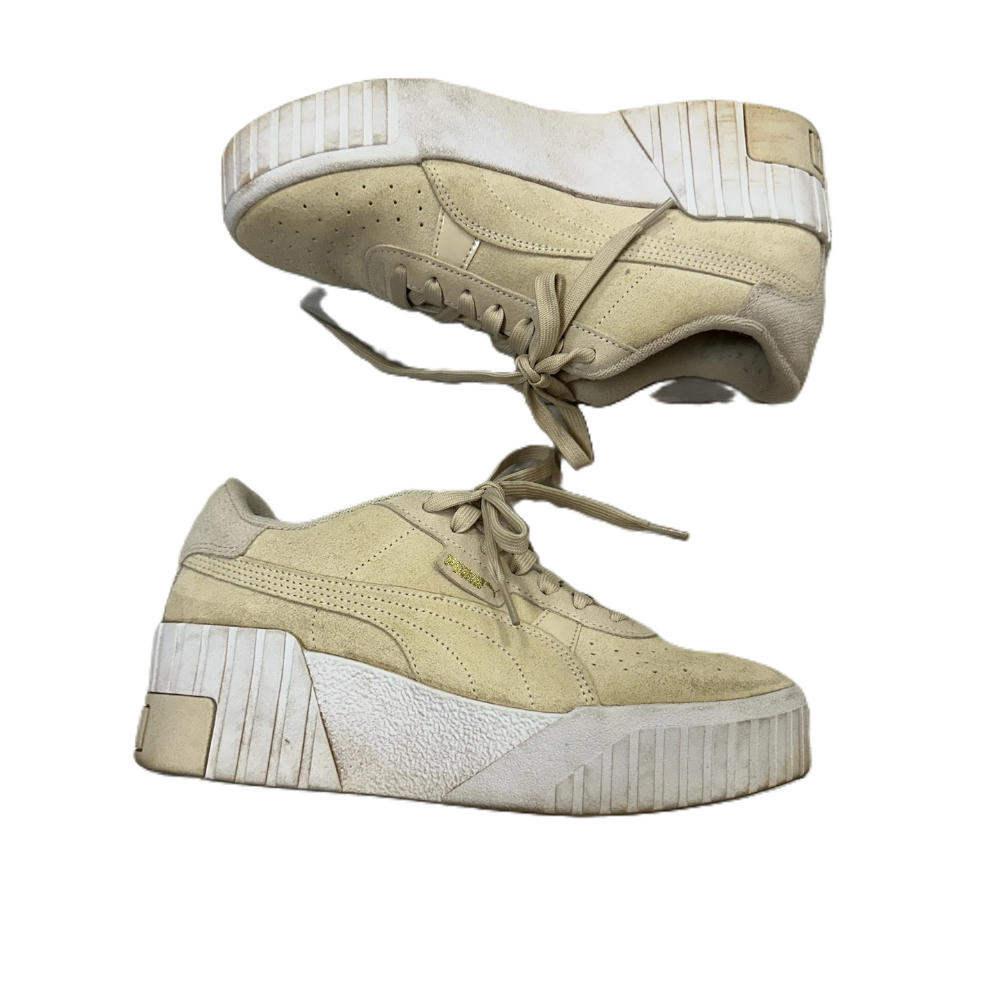 Shoes Sneakers By Puma In Cream, Size: 8.5