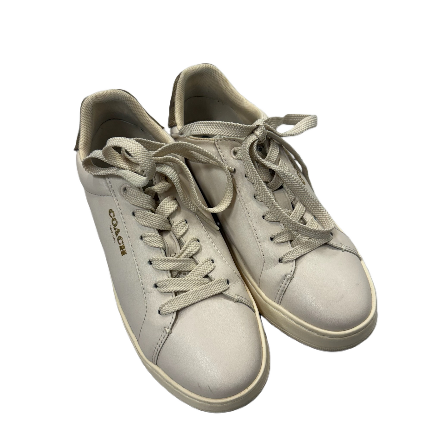 Shoes Designer By Coach In Cream, Size: 5