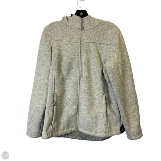 Jacket Fleece By New Balance In Grey, Size: L