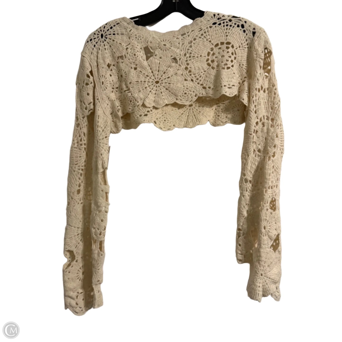 Top Long Sleeve By Free People In Cream, Size: Osfm