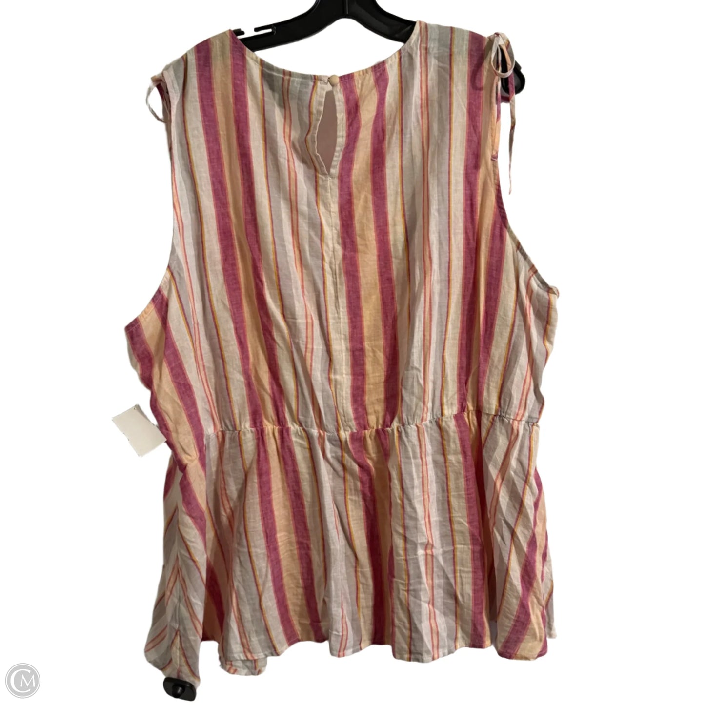 Top Sleeveless By Lane Bryant In Striped Pattern, Size: 26