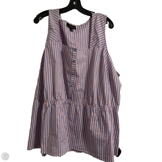 Top Sleeveless By Lane Bryant In Striped Pattern, Size: 28
