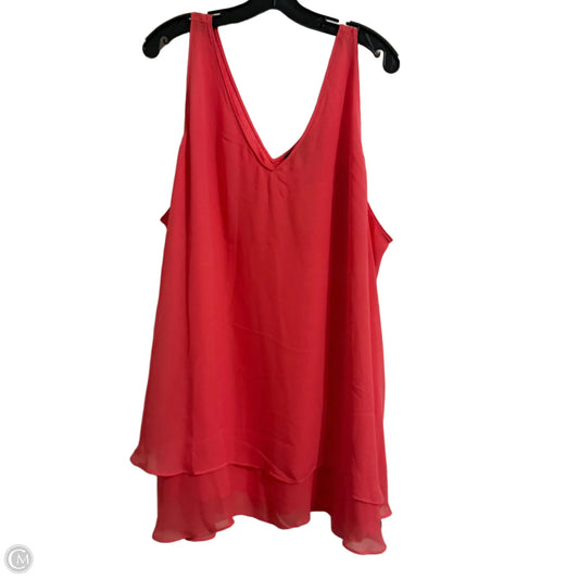 Top Sleeveless By Lane Bryant In Pink, Size: 26
