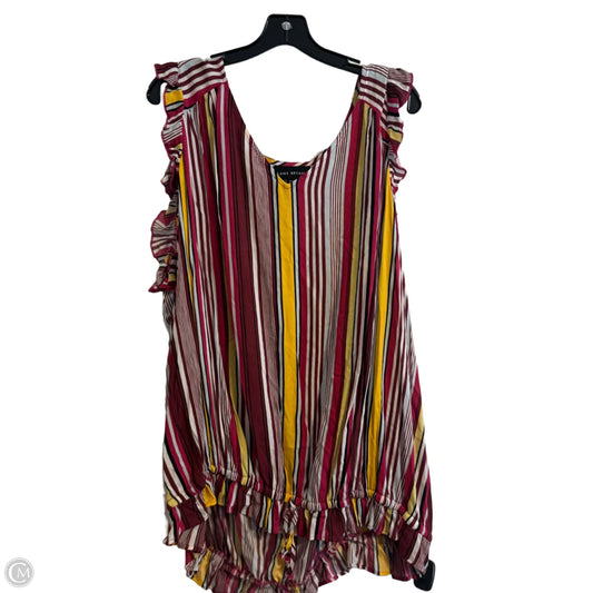 Top Short Sleeve By Lane Bryant In Striped Pattern, Size: 26