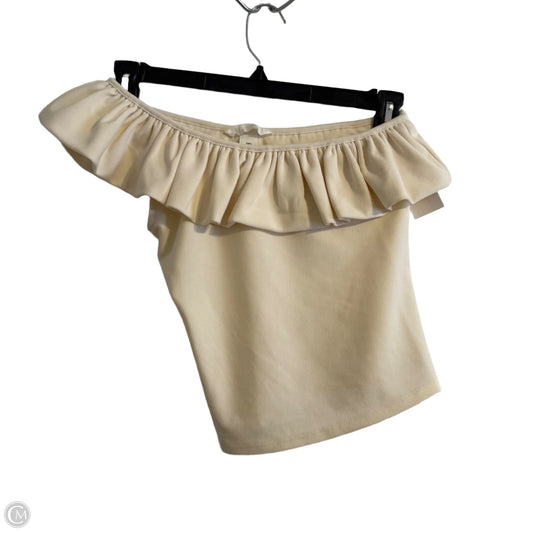 Top Sleeveless By H&m In Cream, Size: S
