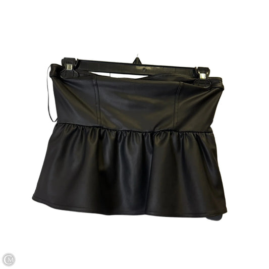 Top Sleeveless By Divided In Black, Size: M
