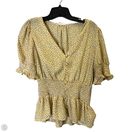 Top Short Sleeve By Sienna Sky In Floral Print, Size: M