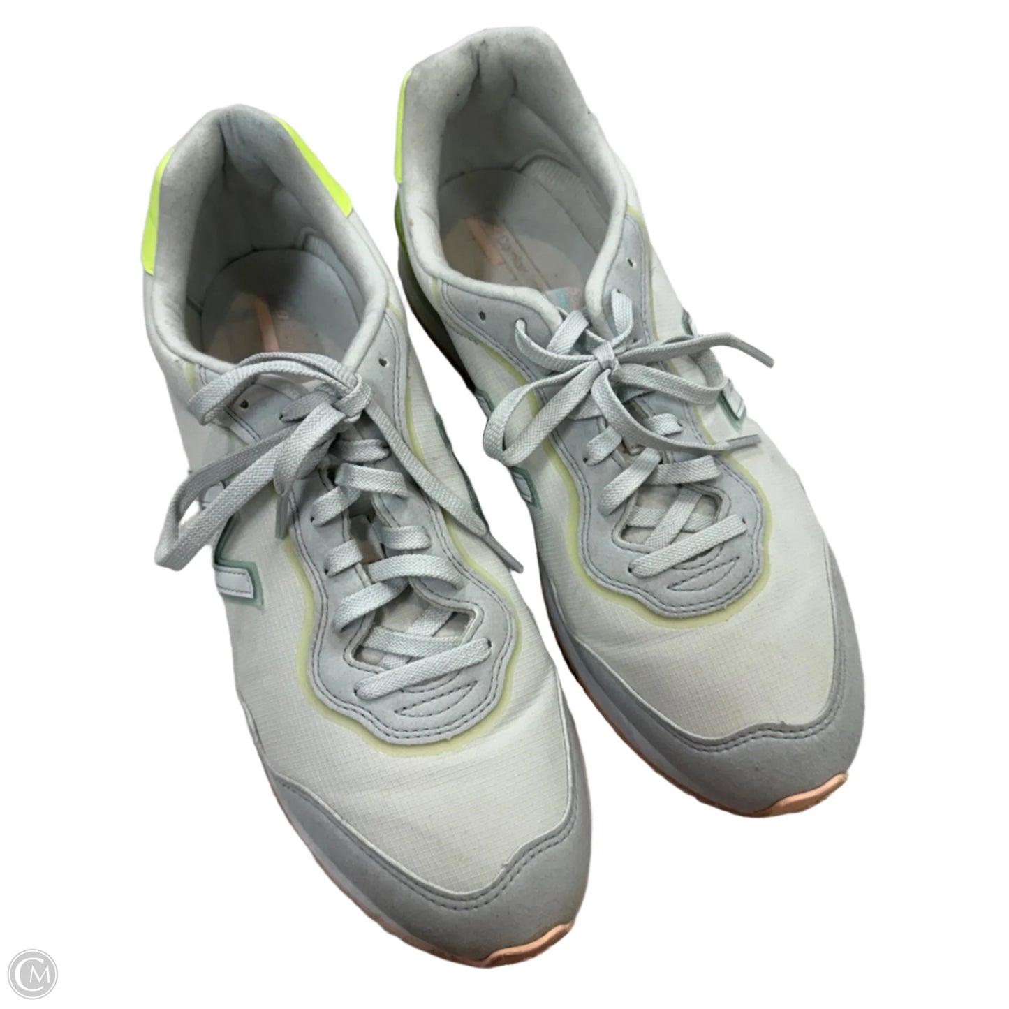 Shoes Athletic By New Balance In White & Yellow, Size: 10