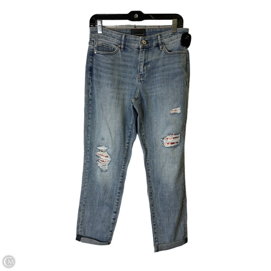 Jeans Straight By White House Black Market In Blue Denim, Size: 0