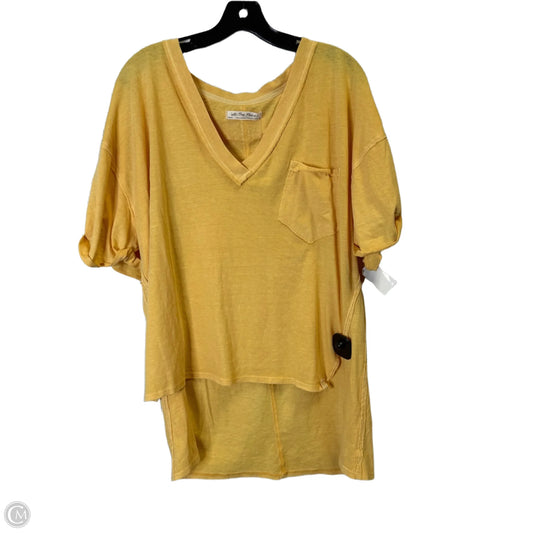 Top Short Sleeve By We The Free In Yellow, Size: S