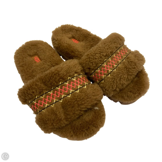 Sandals Designer By Ugg In Brown, Size: 7
