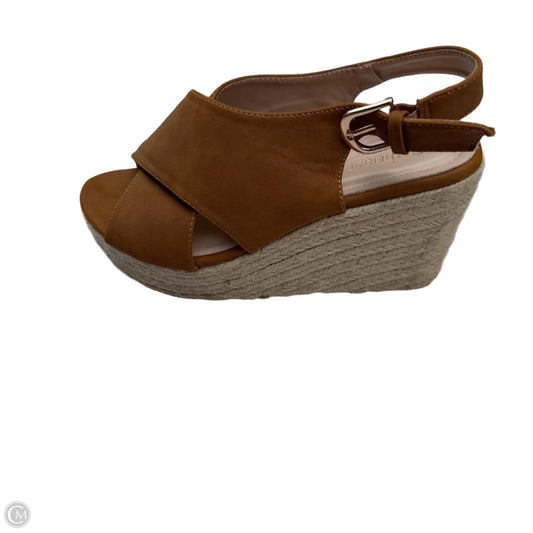 Sandals Heels Stiletto By Catherine Malandrino In Brown, Size: 9