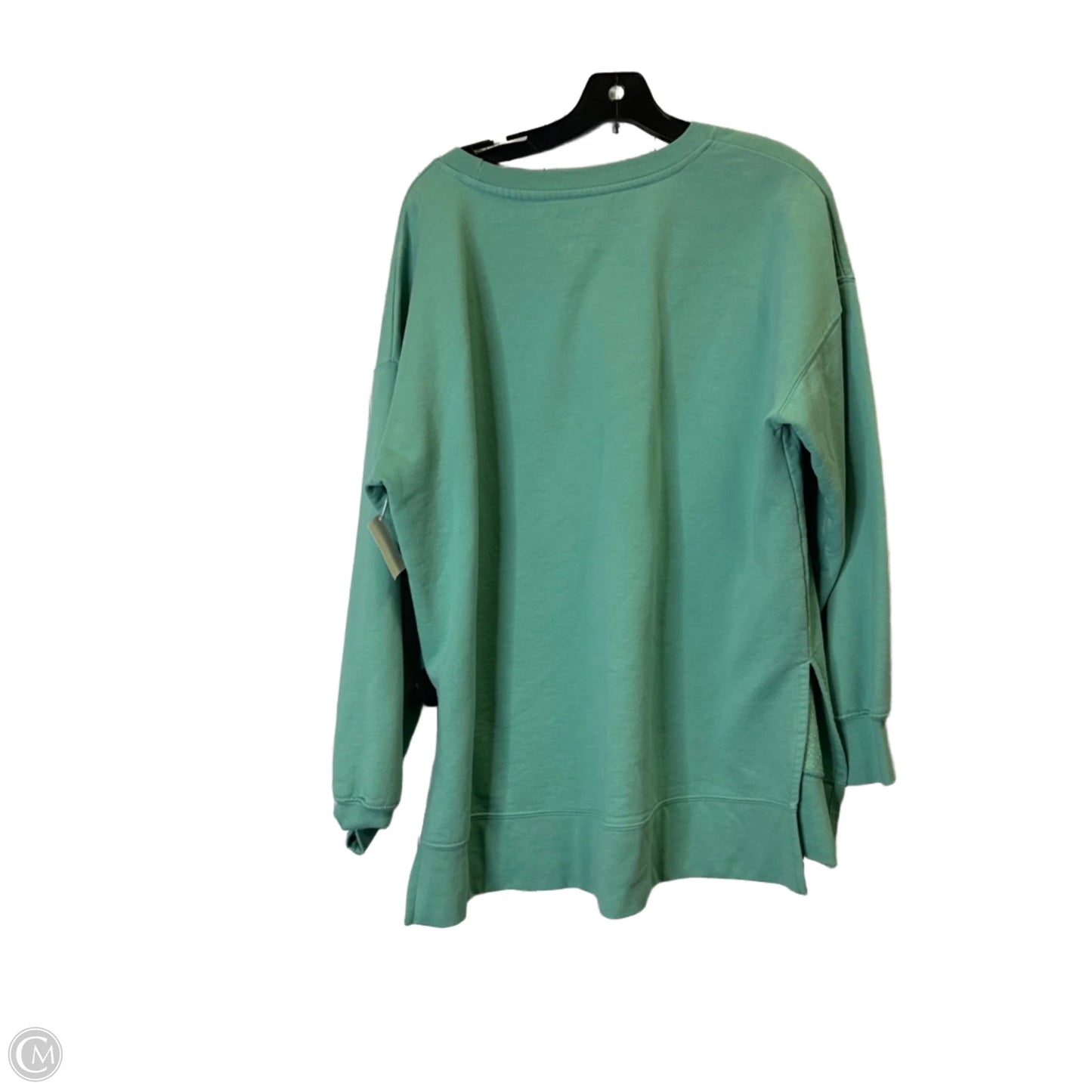 Sweatshirt Crewneck By Clothes Mentor In Teal, Size: Xl