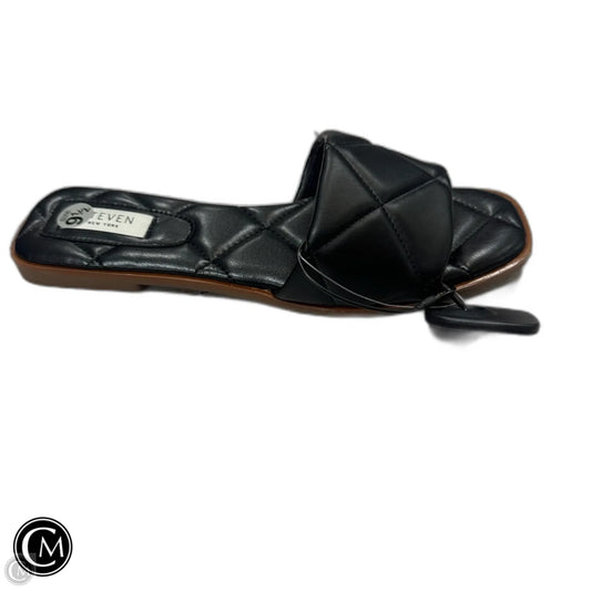 Sandals Flats By Steve Madden In Black, Size: 9.5