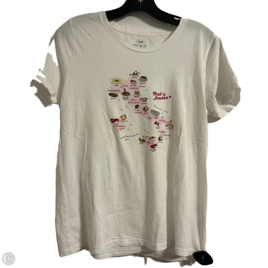 Top Short Sleeve Basic By J. Crew In White, Size: M