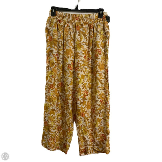 Pants Linen By Rachel Zoe In Floral Print, Size: Xl