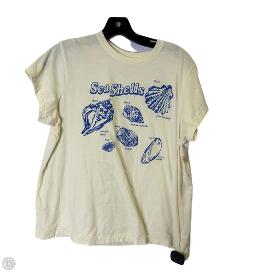 Top Short Sleeve Basic By Universal Thread In Cream, Size: L