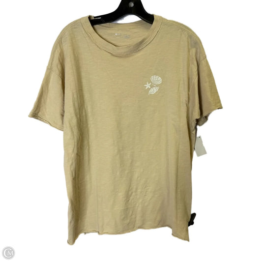 Top Short Sleeve Basic By Aerie In Cream, Size: Xs