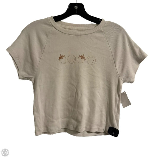 Top Short Sleeve Basic By Aerie In White, Size: L