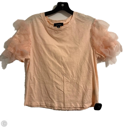 Top Short Sleeve By Lea & Viola In Pink, Size: M