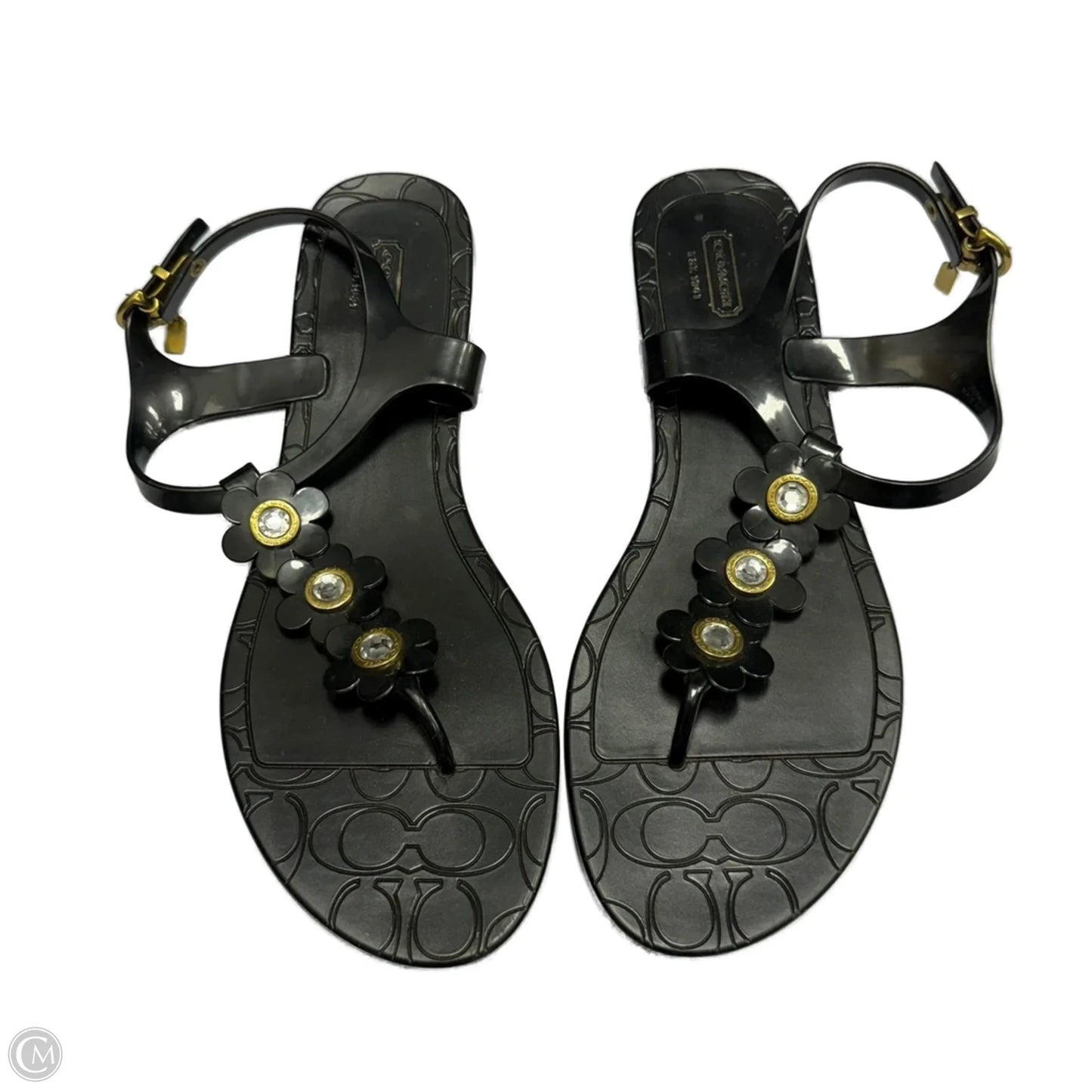 Sandals Flats By Cmc In Black, Size: 11