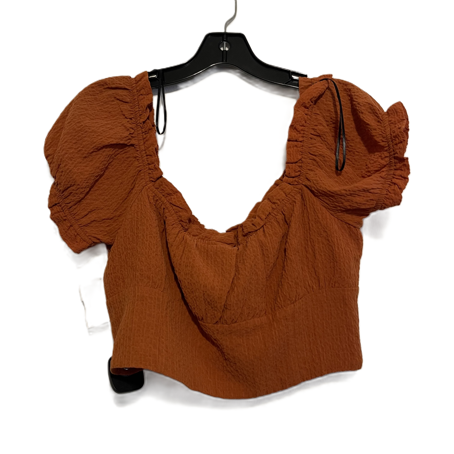 Top Short Sleeve By H&m In Orange, Size: 8