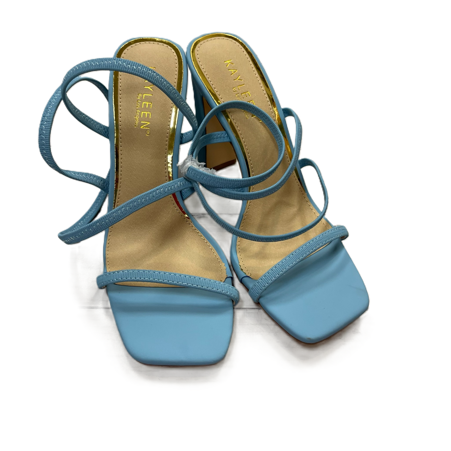 Shoes Heels Block By Kayleen In Blue, Size: 8.5