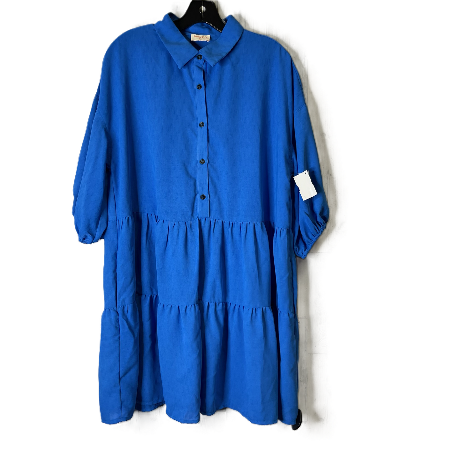 Dress Casual Midi By Hailey and Co In Blue, Size: M