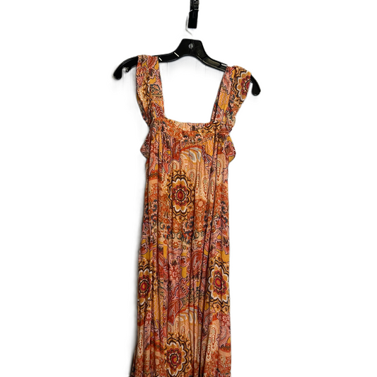 Dress Casual Midi By Knox Rose In Orange, Size: S